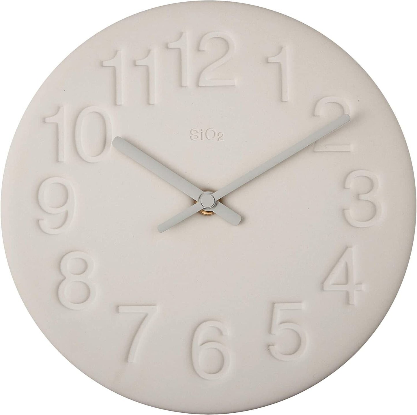 LC11-08 WH Lemnos Wall Clock Analog diatomaceous soil clock white New