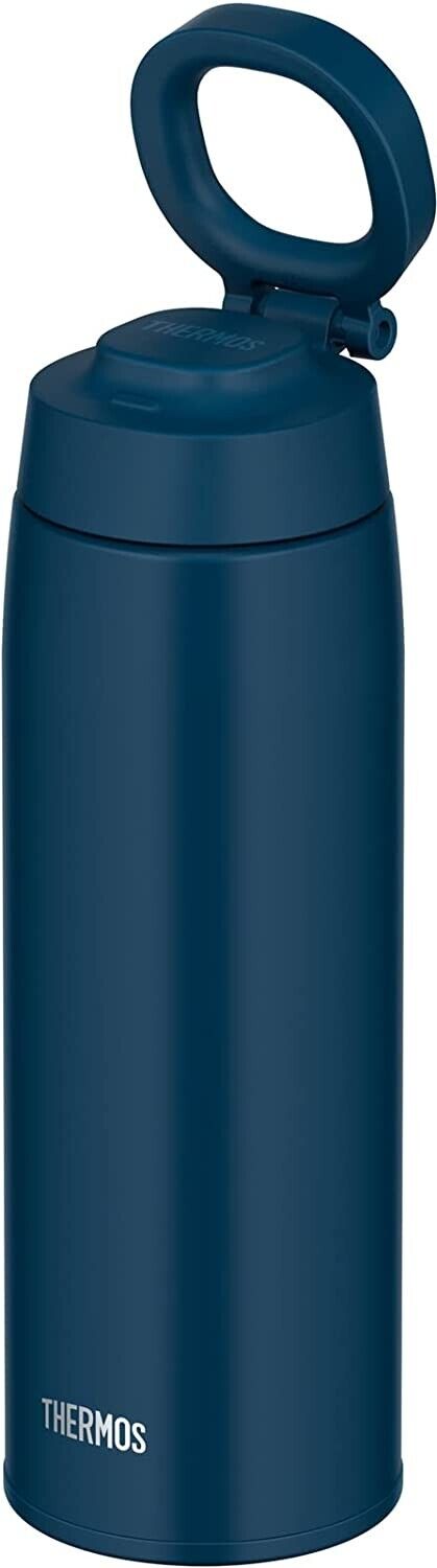 JOO-750 IBL Thermos Water Bottle SST screw mug with carry loop 750ml Indigo Blue