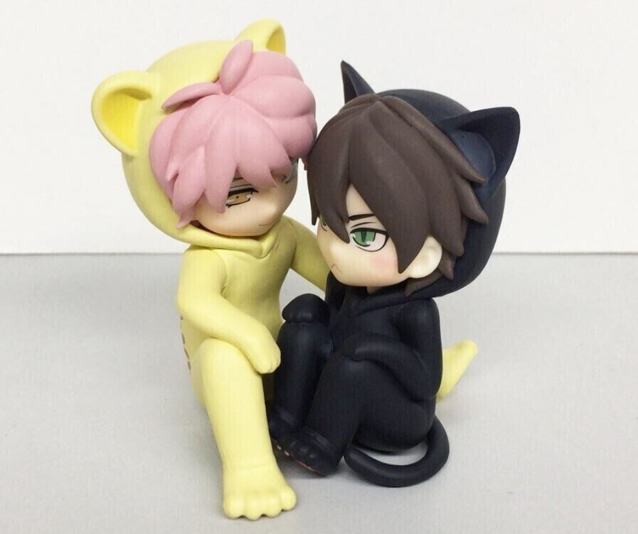 Kuroneko Kareshi Black Cat Boyfriend Shingo & Keiichi Kagami Mini Figure Set BL