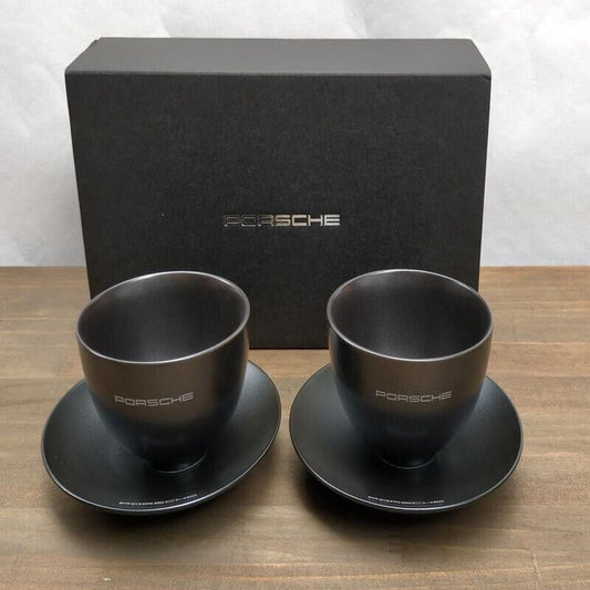 Porsche Mino Ware Cup & Saucer 2-Piece Set Novelty, Made in Japan