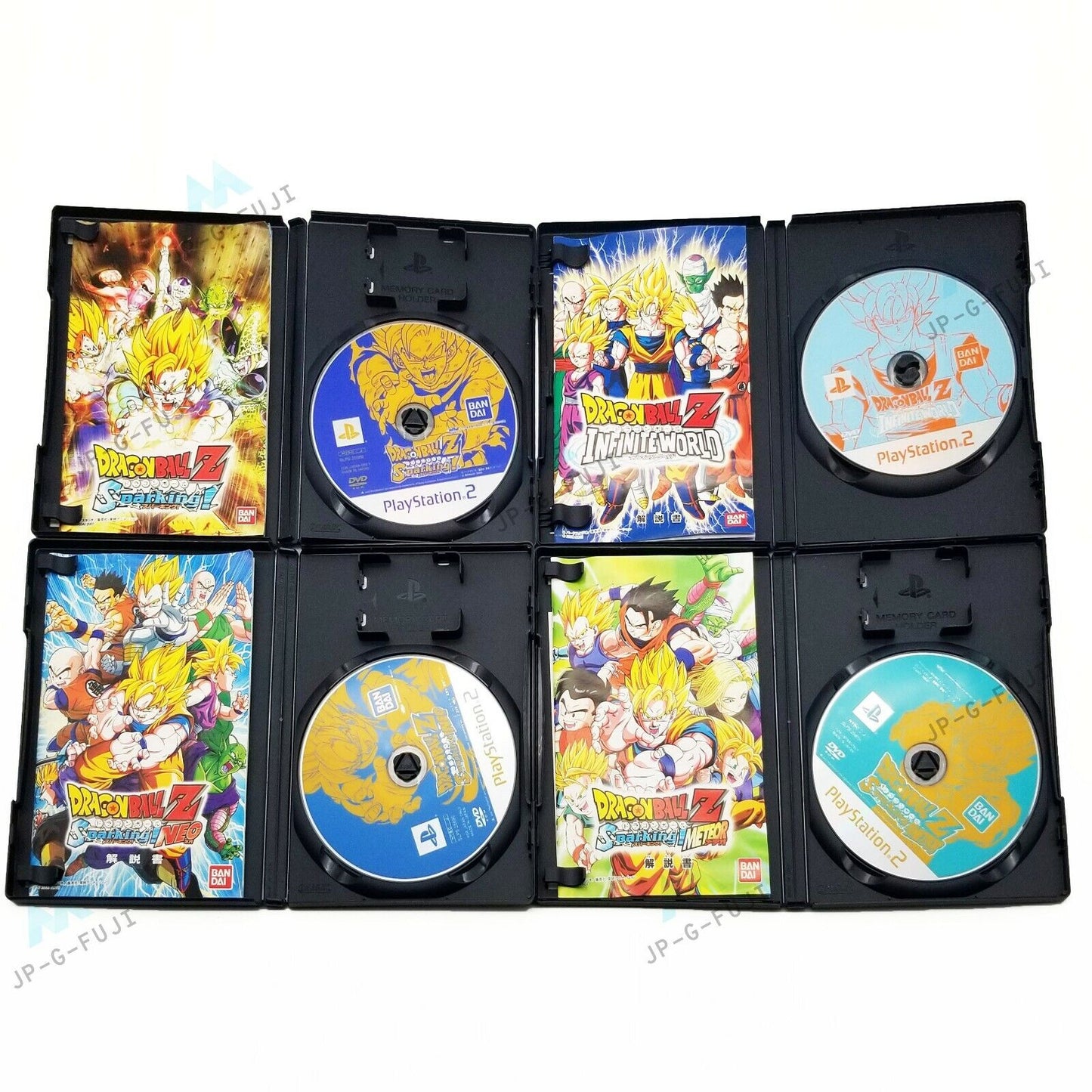 Lot 8 Dragon ball Z PlayStation 2 PS2 Dragonball Japan Games Jump Anime set