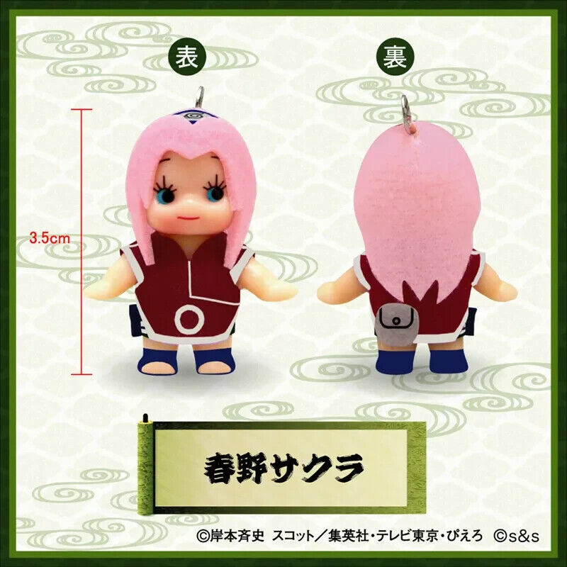 NARUTO 10th Anniversary Sakura Haruno Kewpie Mini Figure Key Ring Japan