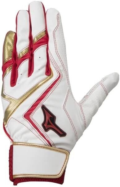 1EJEA240 MIZUNO WILLDRIVE RED Baseball Batting Gloves size M 22-23cm Japan New