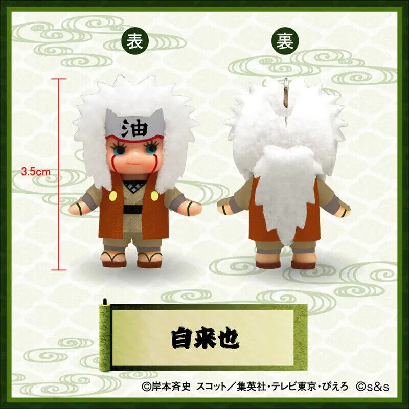 NARUTO 10th Anniversary Jiraiya Kewpie Mini Figure Key Ring Japan