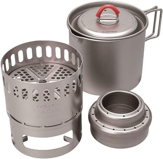 ECA538 EVERNEW Ti Mug pot 500 Stove set ECA538 Japan New