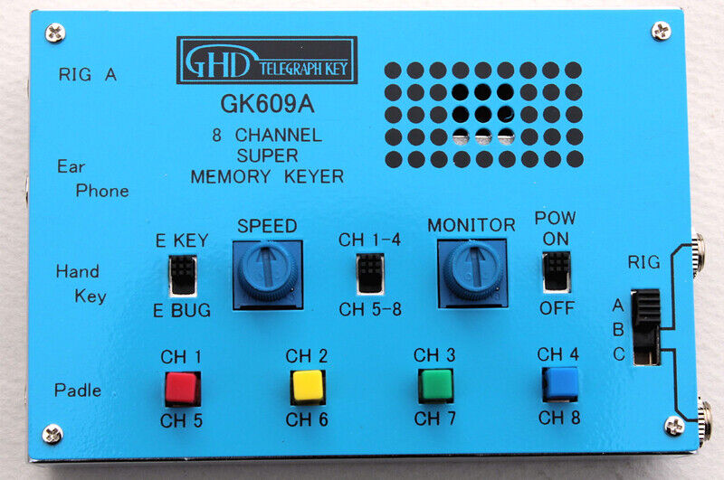 Paddle Morse code key memory  super Autobugkeyer GK609A GHDKey mechanical Japan