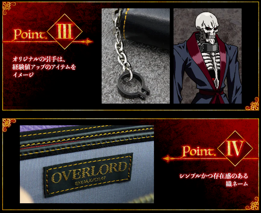 Overload Ainz Ooal Gown Long Wallet Purse Cowhide Leather Japan