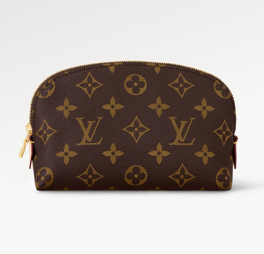 M47515 LOUIS VUITTON Pochette Cosmetic Pouch Bag Monogram Leather Brown New