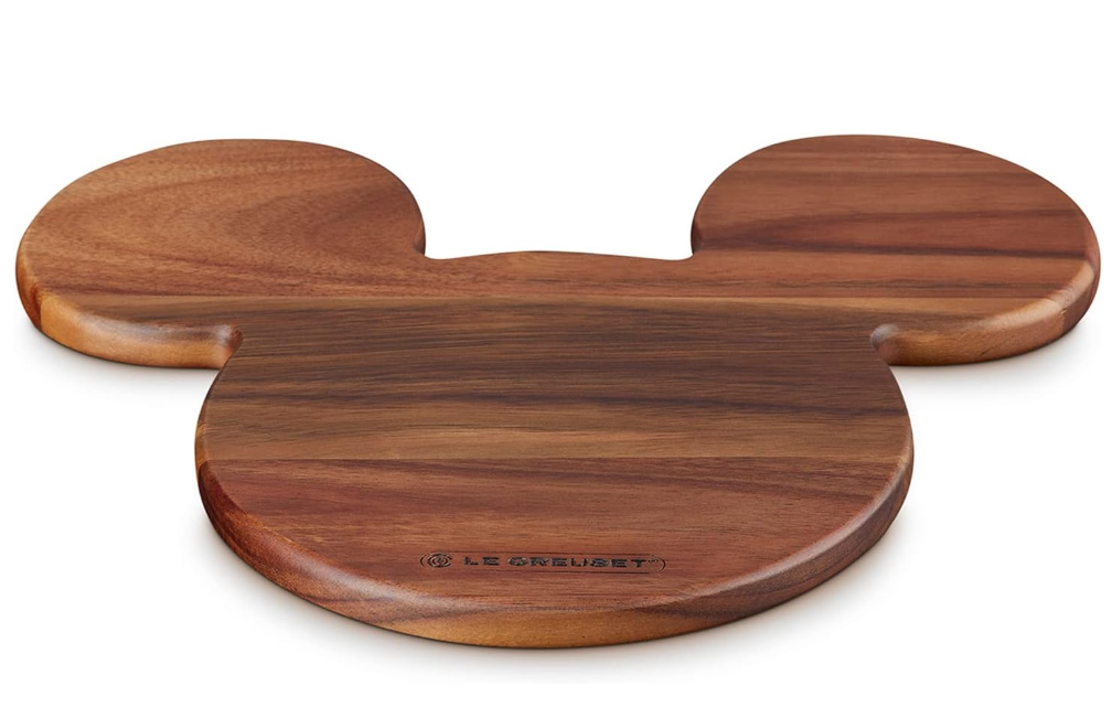 Le Creuset Disney Mickey Mouse Acacia Wood Tray Trivet Placemat Dish Japan New