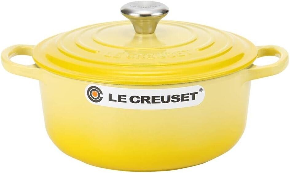 Le Creuset Soleil Yellow Cocotte Rondo 20cm New