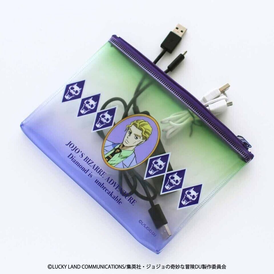 JoJo's Bizarre Adventure Pt.4 Yoshikage Kira PVC Pouch Case Bag Japan