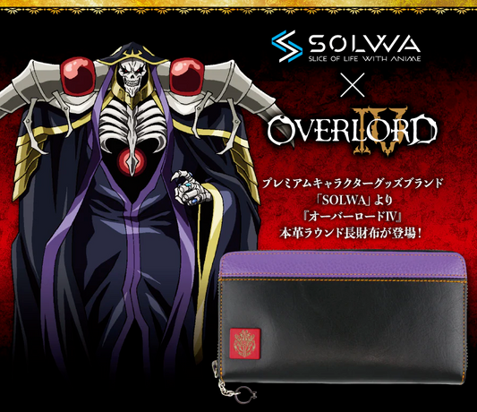 Overload Ainz Ooal Gown Long Wallet Purse Cowhide Leather Japan