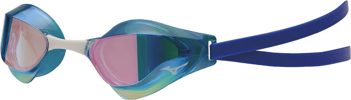 N3JE9001 Mizuno Japan Swim-Swimming Goggle GX SONIC EYE J FINA Aqua Blue Mirror