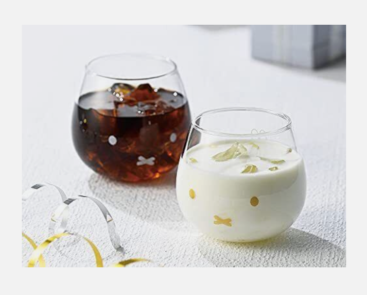 Miffy Yura Yura Tumbler Face Glass Gold/Silver pair Kaneshotouki KN40150 320ml