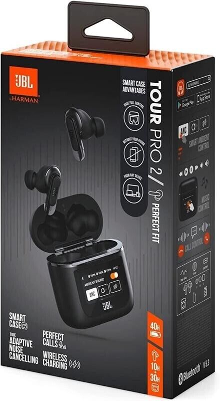 JBL Wireless Earbuds Tour Pro 2 BK NEW