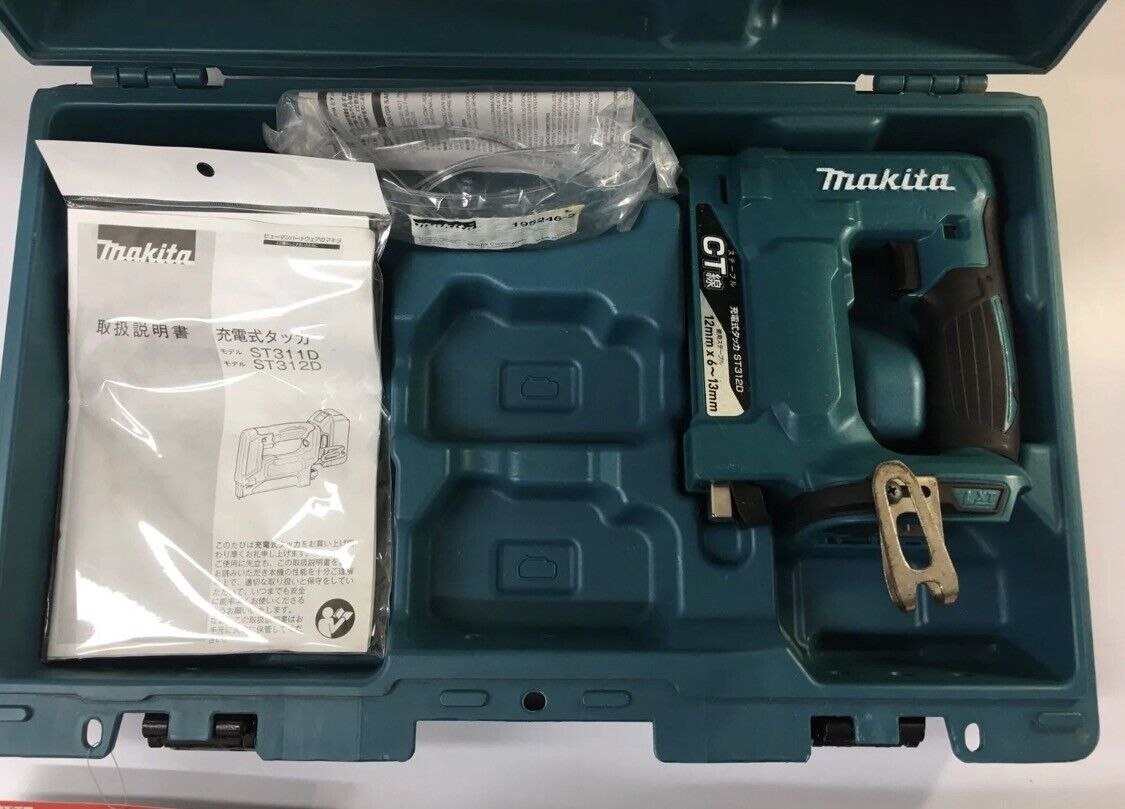 ST312DZK MAKITA 18V Cordless Staple Gun Tacker Staple pitch 12mm Body Only NEW