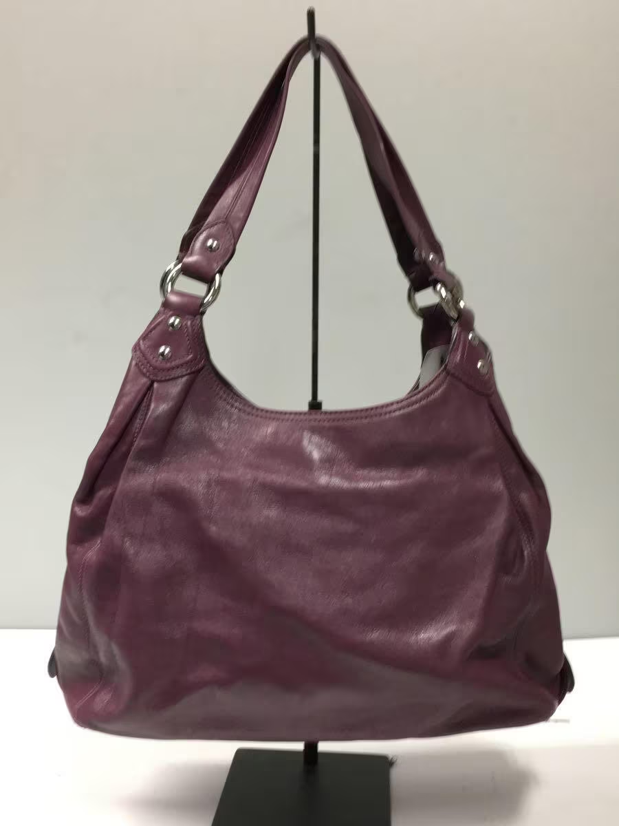 14336 COACH Maggie Madison handbag leather 14336 Used purple