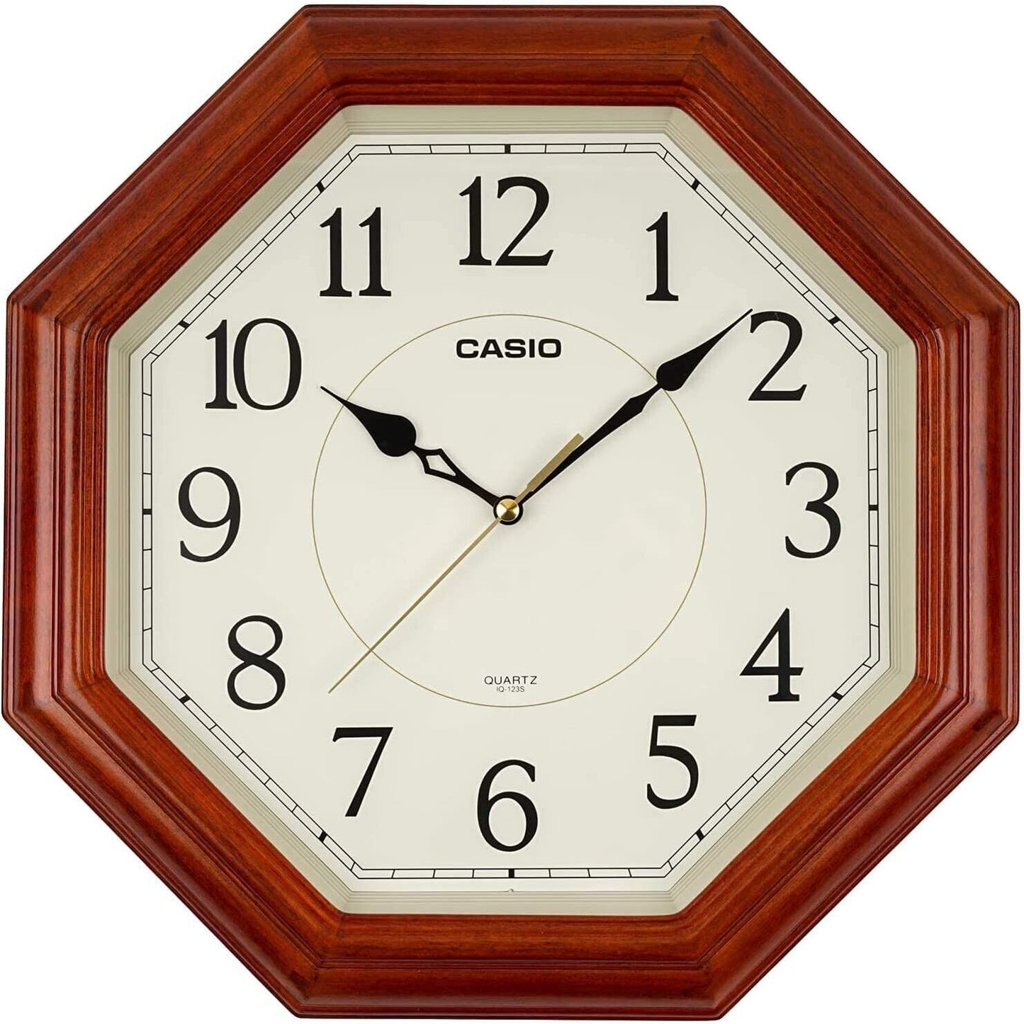 IQ-123S-5JF CASIO Casio wall clock Quartz clock wooden frame square