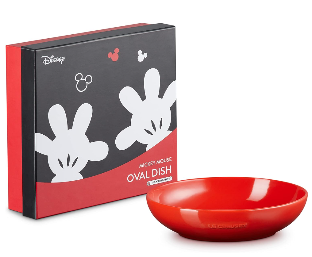 Le Creuset Disney Mickey Mouse Collection Oval Dish 19cm Cherry red Stoneware