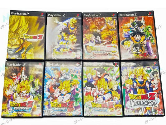 Lot 8 Dragon ball Z PlayStation 2 PS2 Dragonball Japan Games Jump Anime set