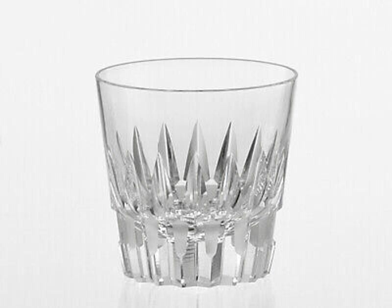 T481-312 Kagami Crystal Double Whiskey Glass AZEKURA Clear 120㏄