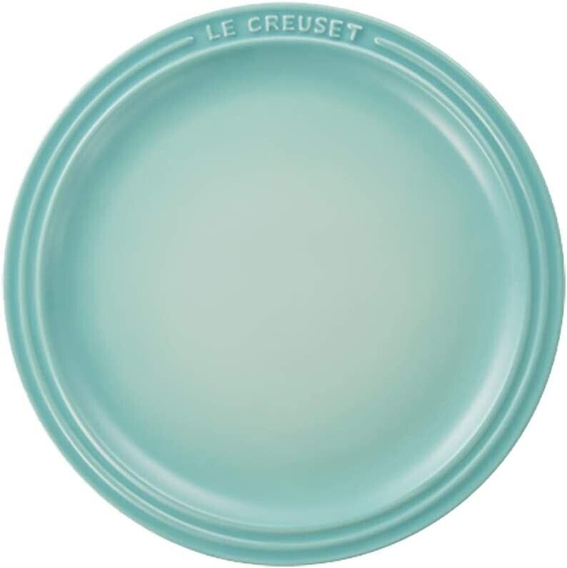 Le Creuset Round Plate 23cm Cool Mint Japan New