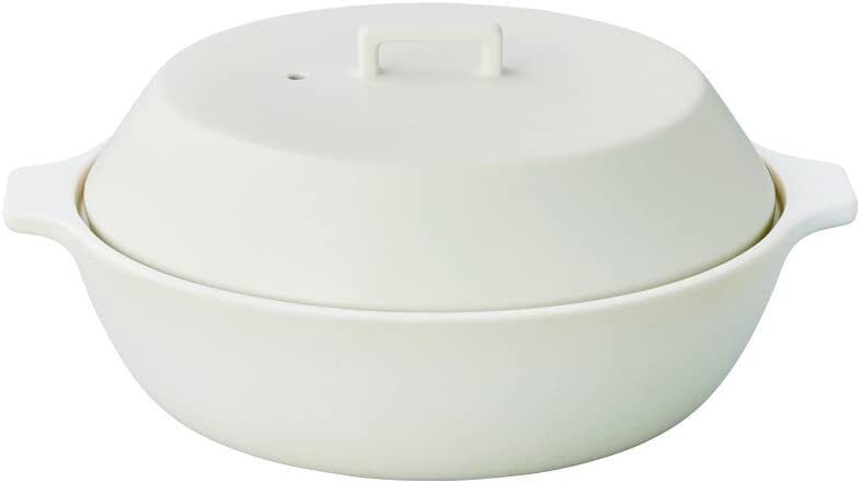 25192 KINTO KAKOMI IH clay pot 2.5L white 25192