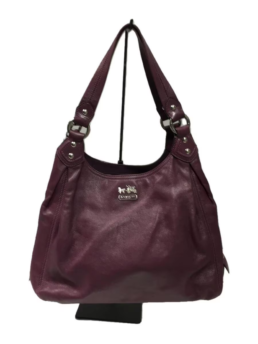 14336 COACH Maggie Madison handbag leather 14336 Used purple