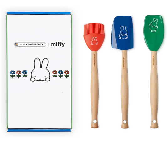 Le Creuset Miffy Collaboration Spatula Set of 3 JAPAN New