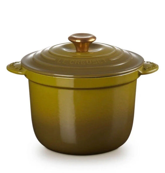 Le Creuset Cocotte Every Casserole Rice Pot 20cm Olive Green Gold Knob 2.8L