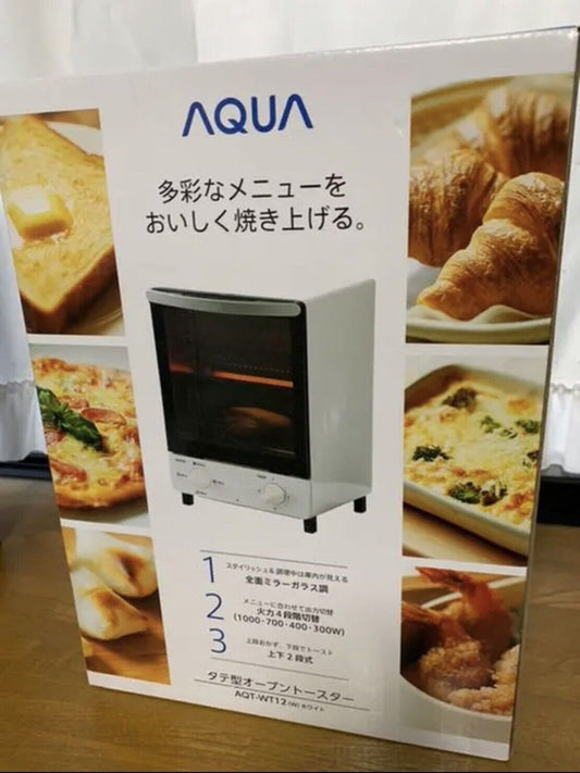 AQT-WT12(W) 100A AQUA Toaster Oven Vertical Type AQT-WT12(W) Japan New