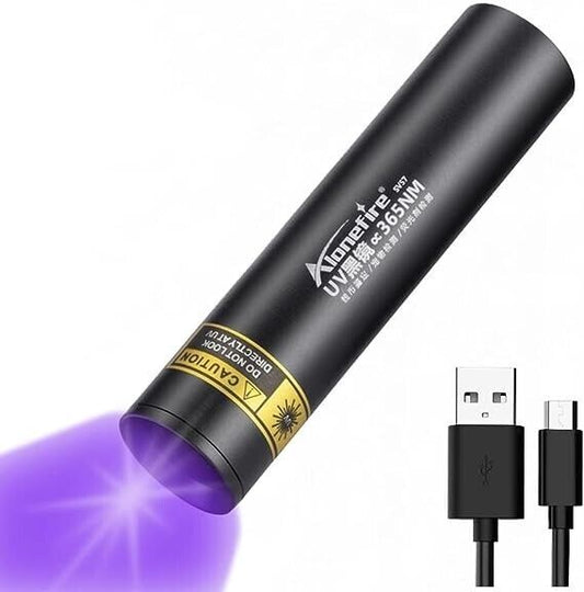 Alonefire SV57 UV Blacklight Wavelength Small 3W 365nm USB Rechargeable