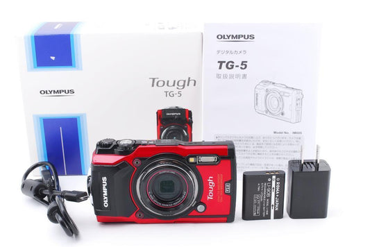 TG-5 OLYMPUS RED Digital Camera Tough Red 12MP CMOS F2.0 15m Waterproof 100kgf