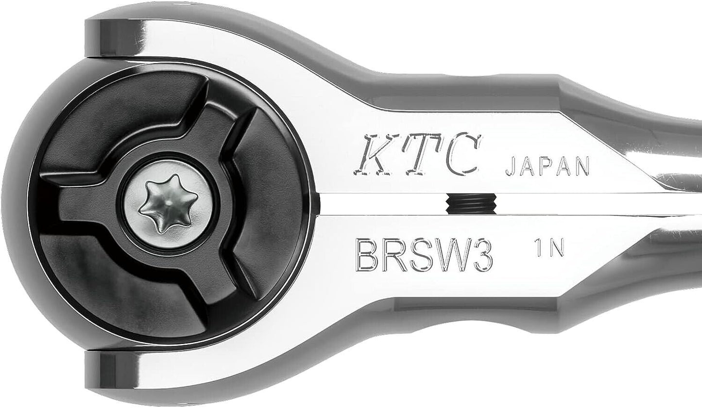 BRSW3L KTC 3/8" LONG SWIVEL RATCHET HANDLE BRSW3L 9.5sq. Japan New