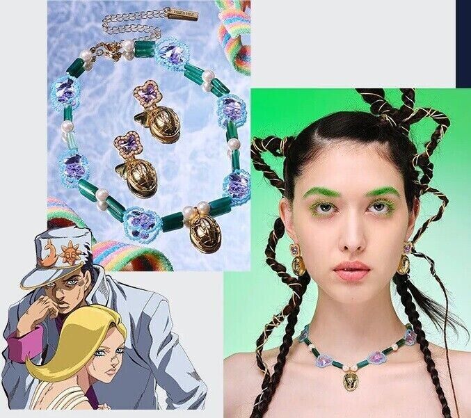 JoJo's Bizarre Adventure Pt.6 Stone Ocean Jolyne Cujoh Locket Choker Cosplay