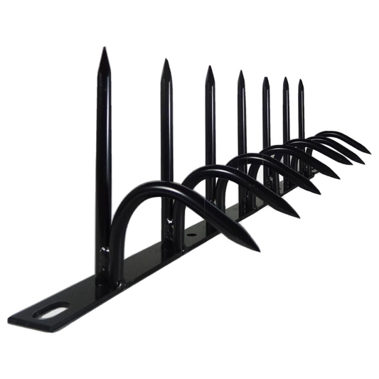 Stealth Outdoor Security Fence H130 Type Steel One Side Claw Black New Japan