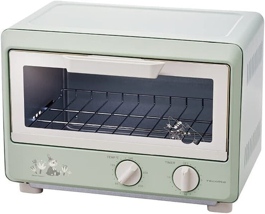 ROT-1 (MGR) RECOLTE COMPACT OVEN MOOMIN Green New Cute Cartoon Cooking Tool 100V