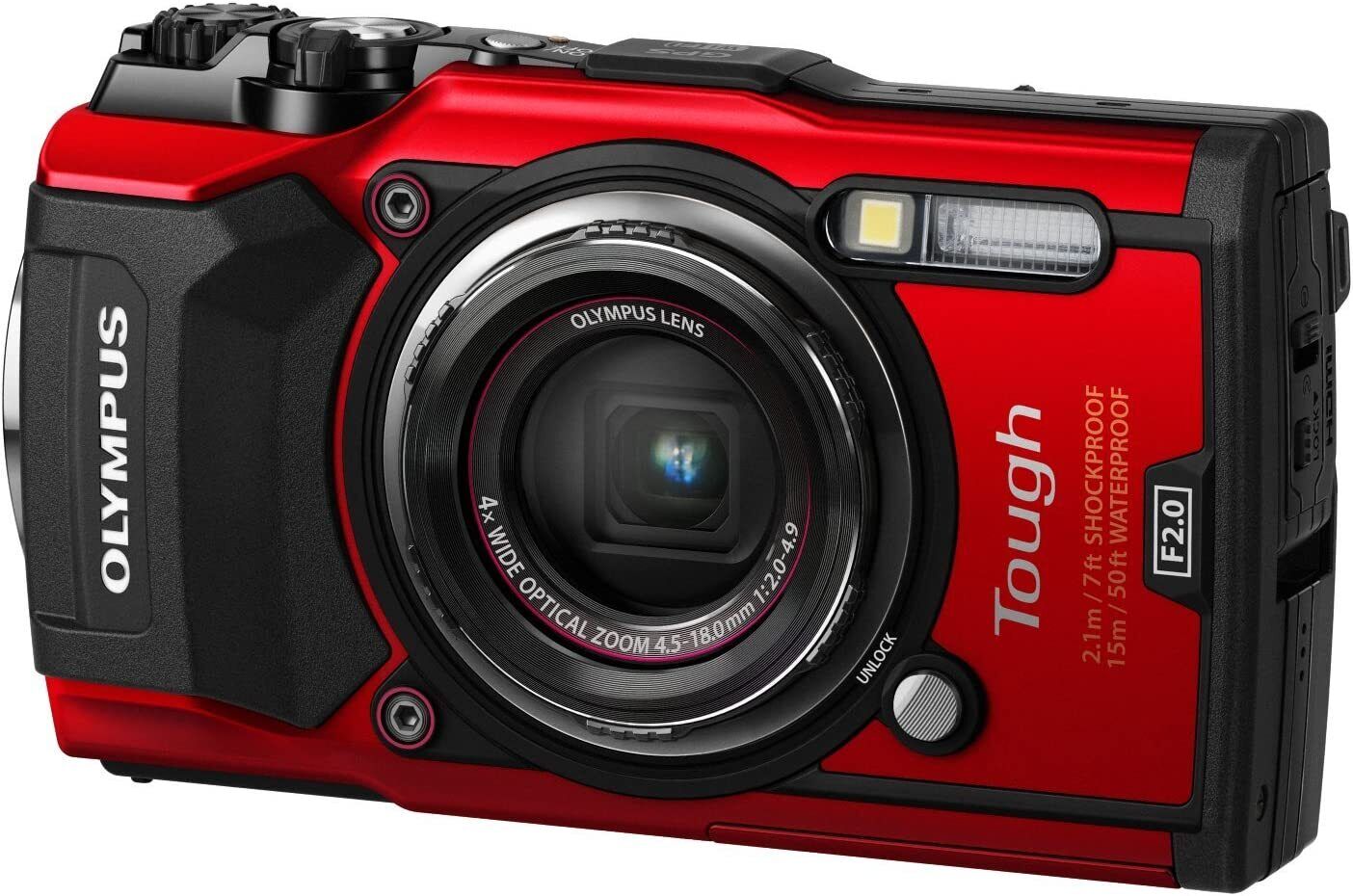 TG-5 OLYMPUS RED Digital Camera Tough Red 12MP CMOS F2.0 15m Waterproof 100kgf