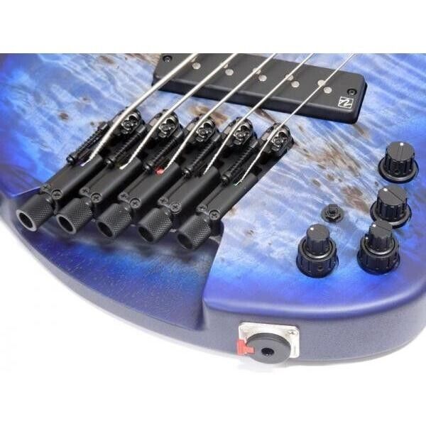 EHB1505MS-PLF Ibanez 5 String Headless Bass Multiscale Pacific Blue Burst Flat