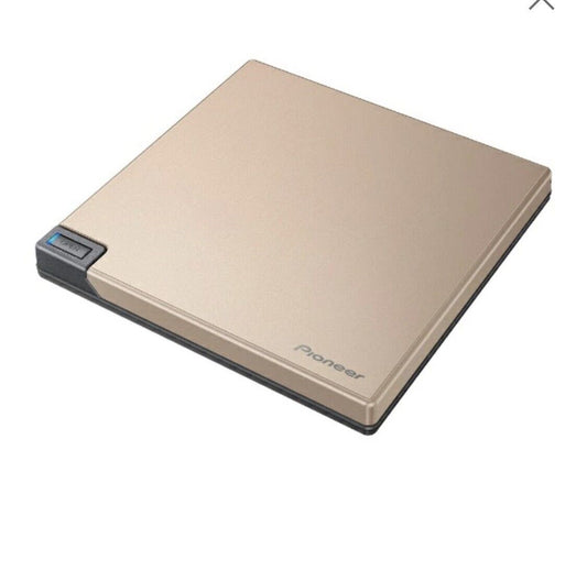 BDR-AD08GL Pioneer Windows & Mac BDXL USB3.2 Clamshell Portable BD Drive Gold