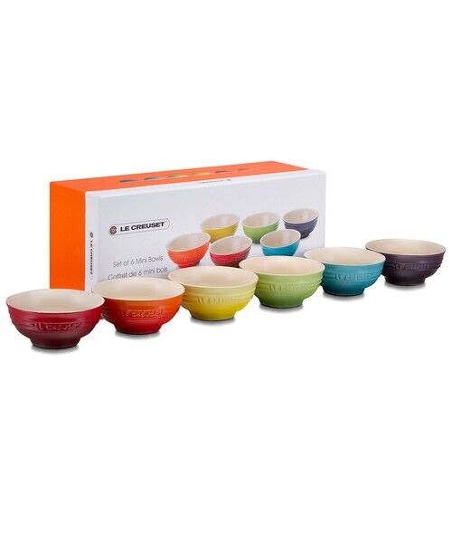 New Le Creuset Bowl Mini Ball 6 Color Rainbow 6 Pieces set Japan New