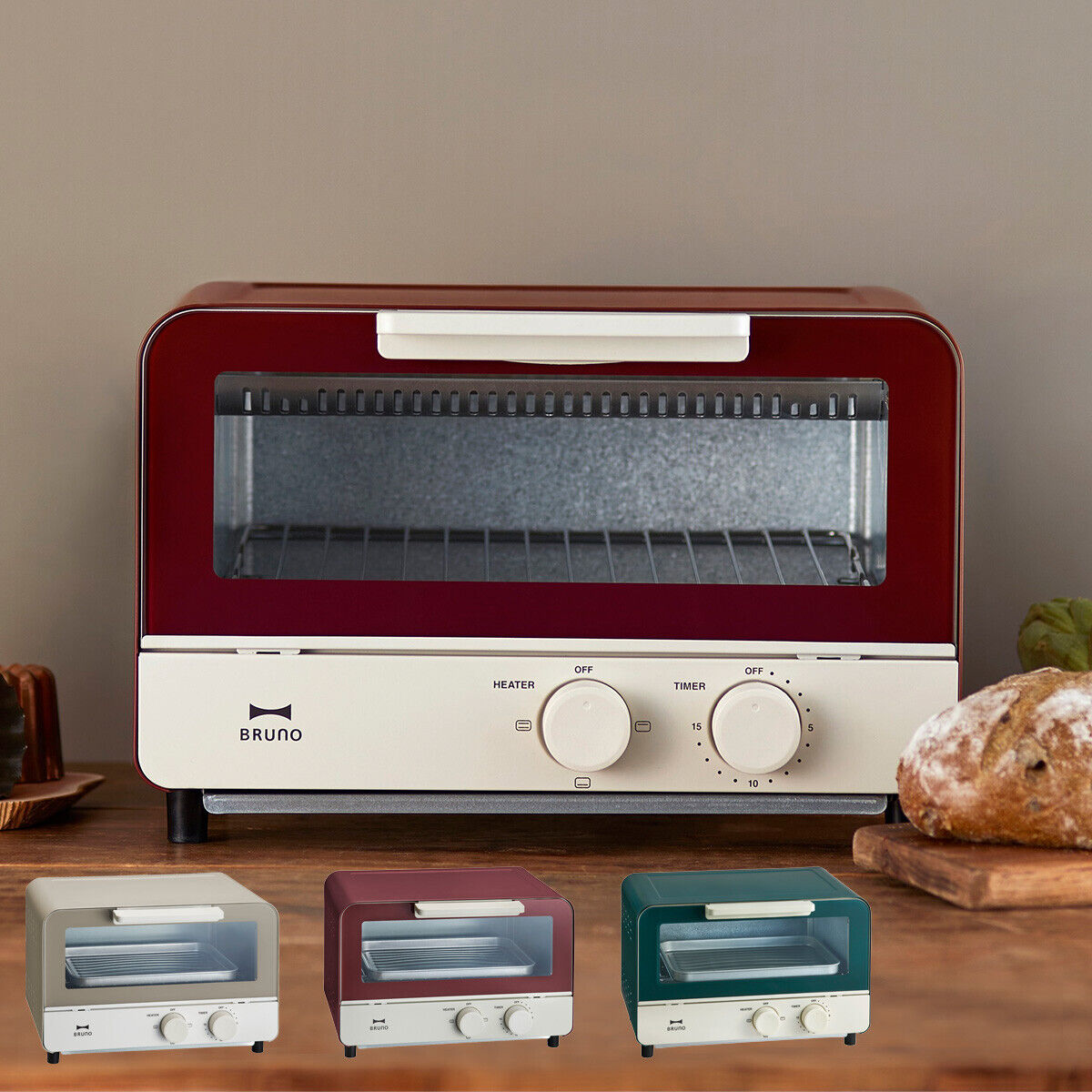 BOE052 RED BRUNO Oven Toaster BOE052 AC100V NEW