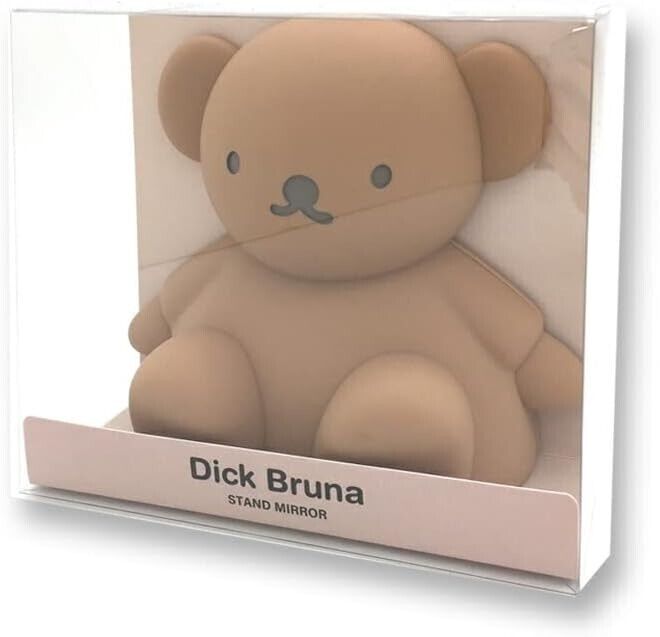 Miffy Boris Bear Stand Mirror Figure Silicon H15cm Brown Dick Bruna Matte Series