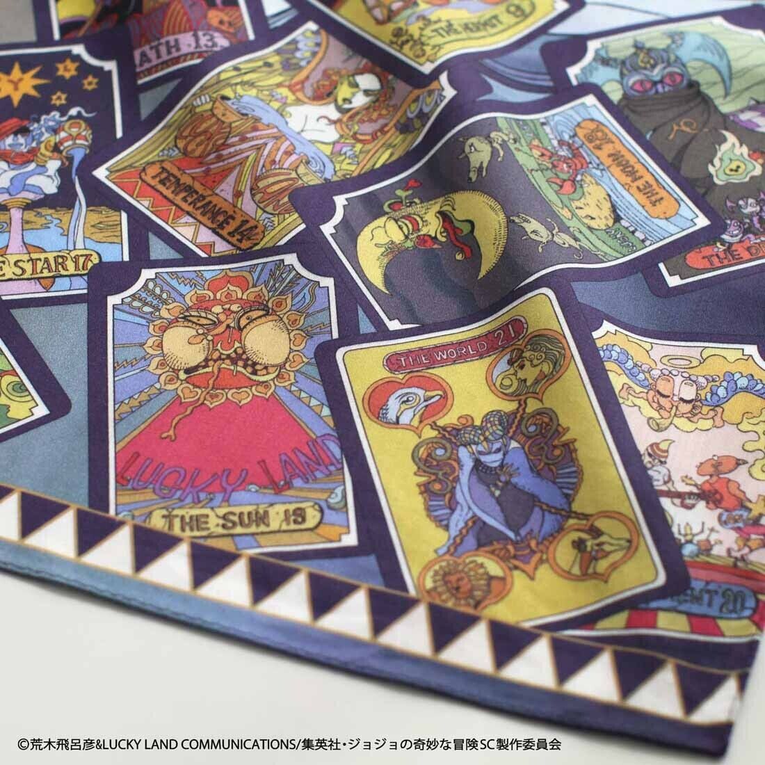 JoJo's Bizarre Adventure Pt.3 Jotaro Kujo & DIO Tarot Cards Handkerchief 50cm