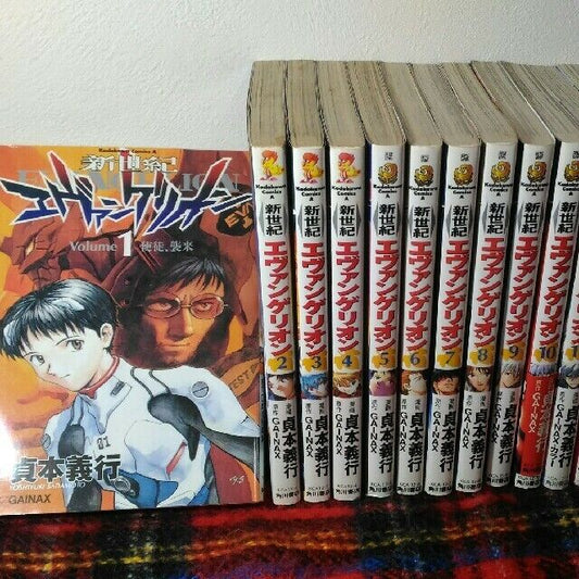 Neon Genesis Evangelion Manga 1 - 14 Complete Set Kadokawa Comics Ace : Japanese