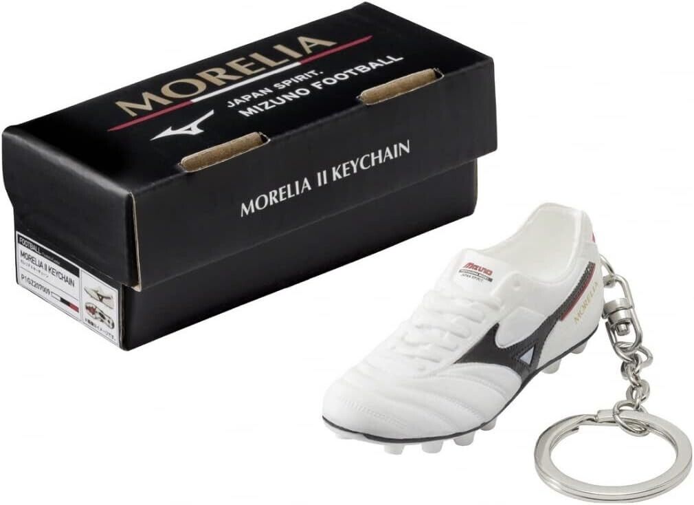 P1GZ2370 White Mizuno Japan Football Soccer Morelia 2 Shoes Key Chain Japan New
