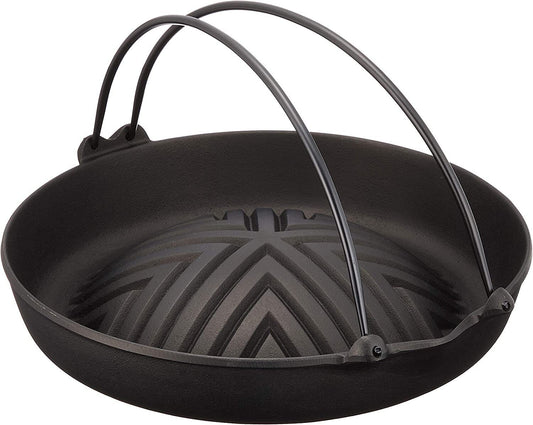 23006 Iwachu Genghis Khan Barbecue Grill Pan Cast Iron Made In Japan