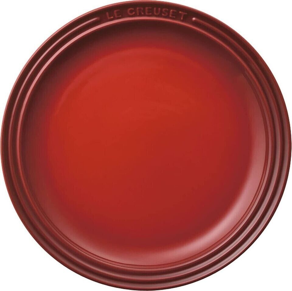 Le Creuset Round Plate LC 23cm Cherry Red New