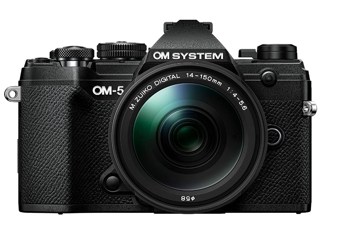 OLYMPUS OM SYSTEM OM-5 Mirrorless Digital Camera 14-150mm II Lens Kit-Black New