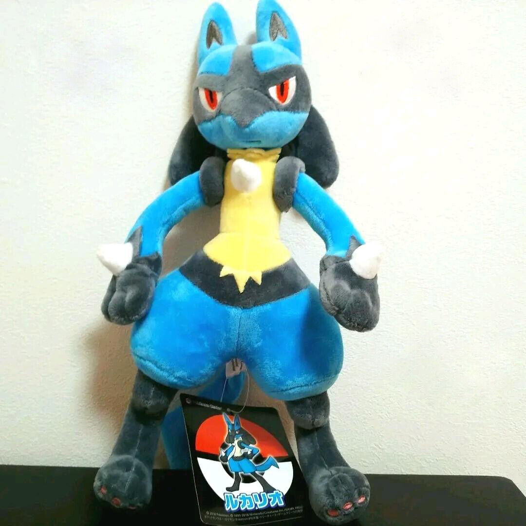 Lucario plush doll pokemon center limited 2018 Official Japan 34cm 13.5”